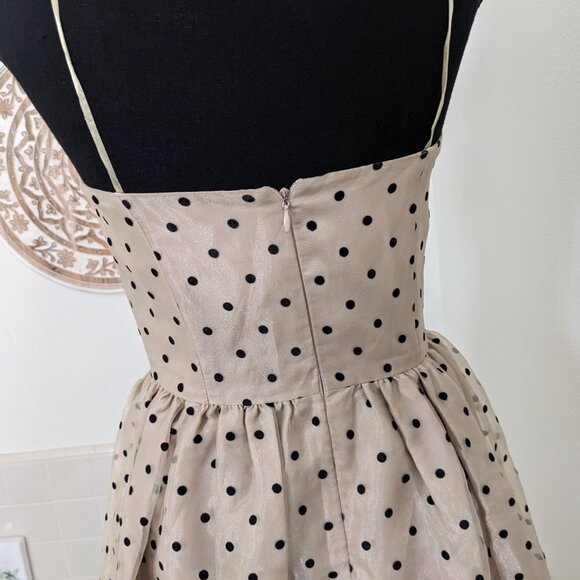 Papell Boutique Evening Polka Dot Dress (Size 4) - Picture 4 of 9